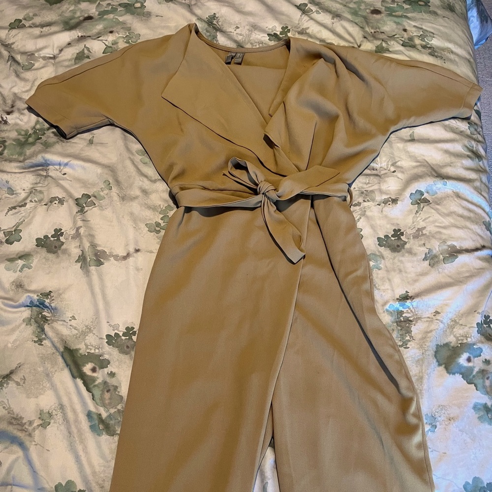 ASOS tan jumpsuit